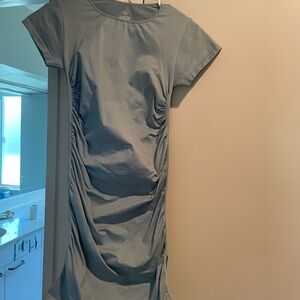 Blanqi Light Blue Ruched Dress